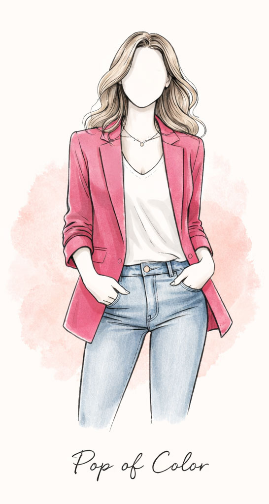 Branding mini session pop of color outfit idea