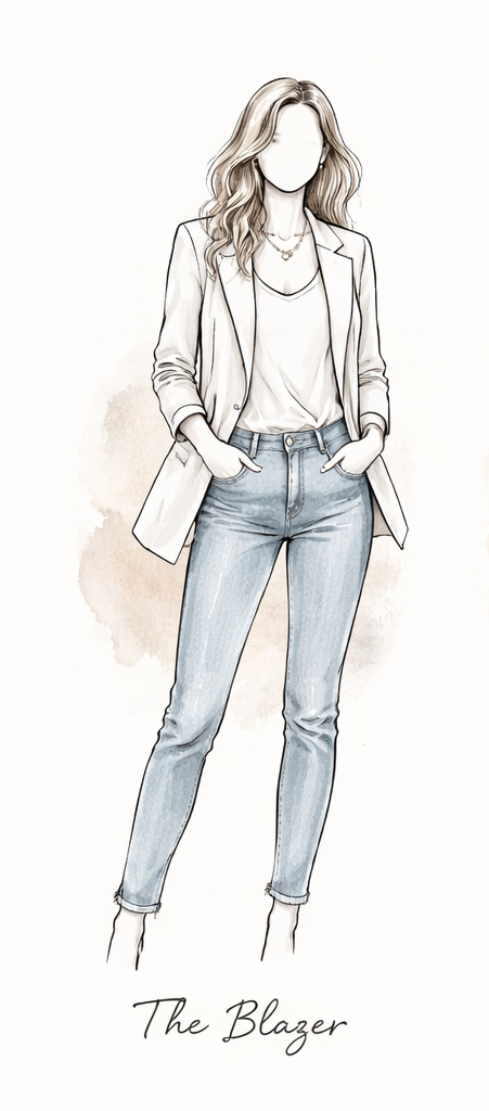 Branding mini session blazer outfit idea